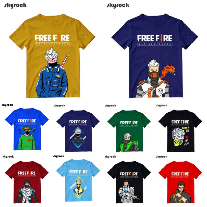 Kaos distro anak free firee kaos anak ff