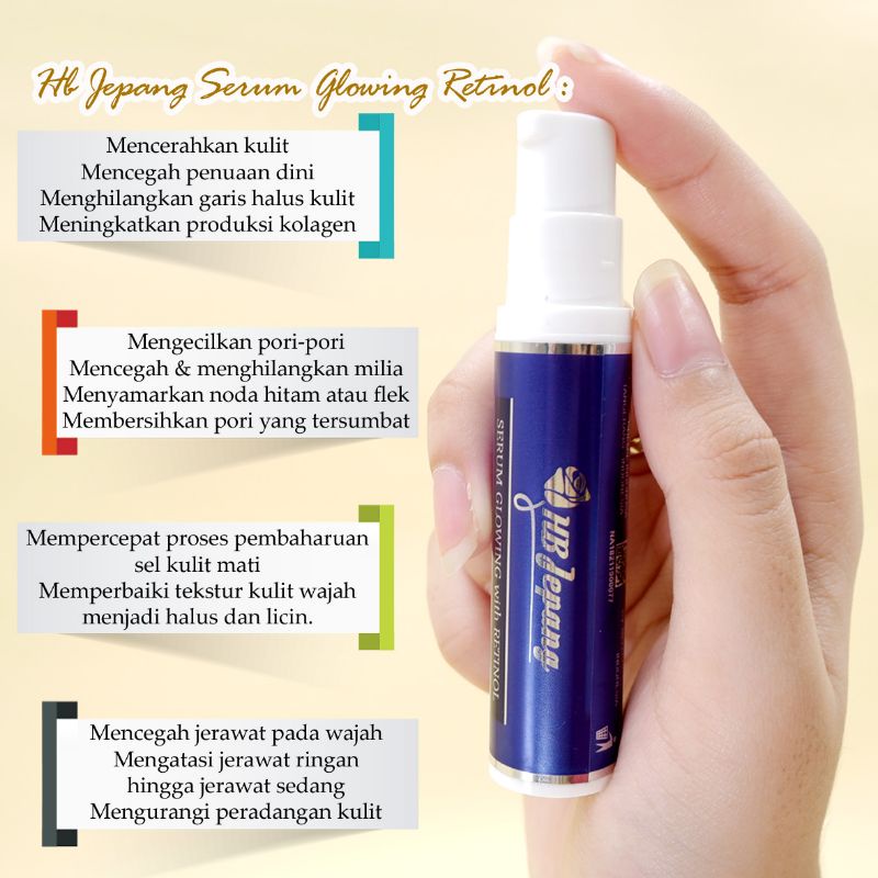 SERUM GLOWING HB JEPANG FACE CREAM MENCERAHKAN WAJAH