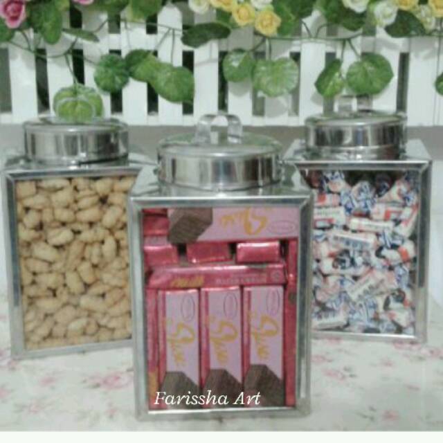 TOPLES KUE STAINLESS 12X15 KALENG KERUPUK / KALENG KRUPUK STAINLESS