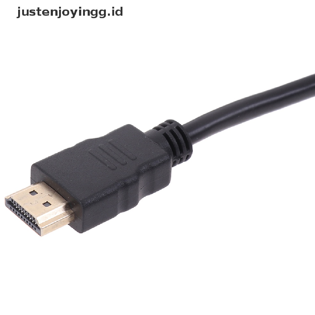 1pc Kabel Extension HDMI Male Ke Female Lapis Emas Dengan Sekrup