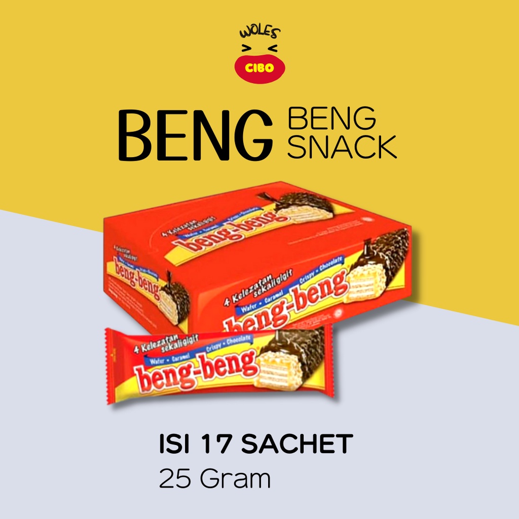 Jual Beng Beng Gr Box Isi Pcs Camilan Wafer Murah Dus Snack