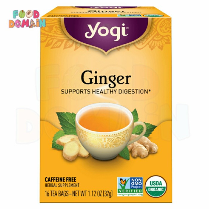 

Yogi Tea Ginger Support Healthy Digestion 16 Tea Bags 32gr