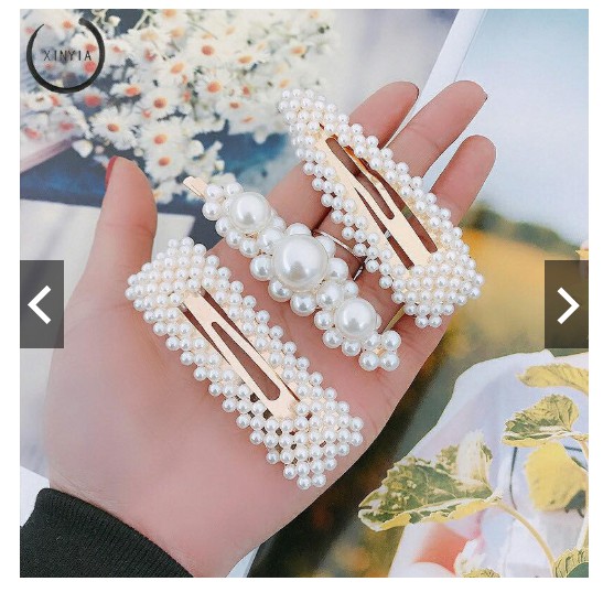 Fifi Fashion Pearl Hairclip Hairpin Korea Jepit Rambut Mutiara IMPORT