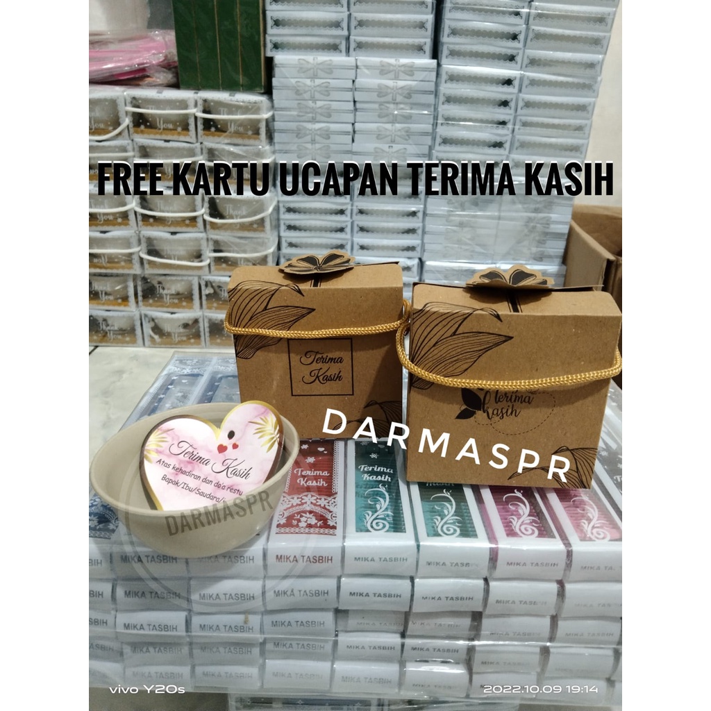 ( ISI 50PCS ) SOUVENIR MANGKOK BULAT SOFT KEMAS BOX RUSTIC TERMURAH!!!