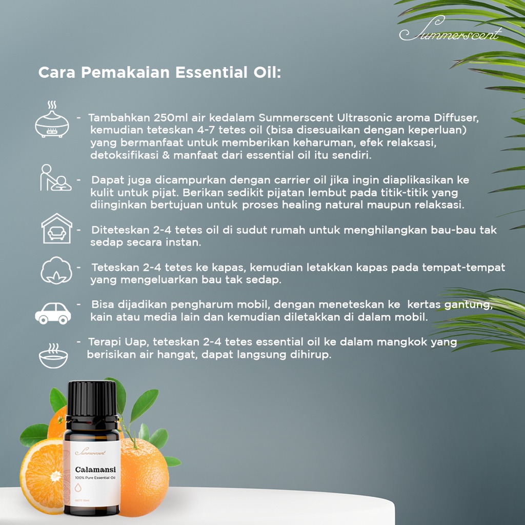 Essential Oil Invigorate Summerscent Diffuser Aromatherapy