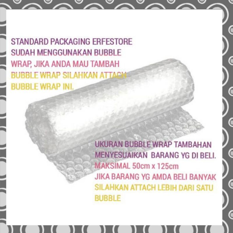 

BUBBLE WRAP TAMBAHAN PACKAGING
