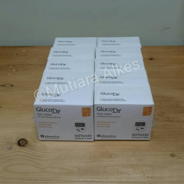 (MUTIARA ALKES) Strip GlucoDr / Gluco Dr Biosensor - Code 8