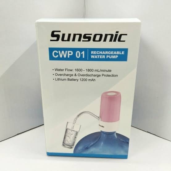 SUNSONIC Pompa air Galon - Rechargeable Water Pump CWP 01