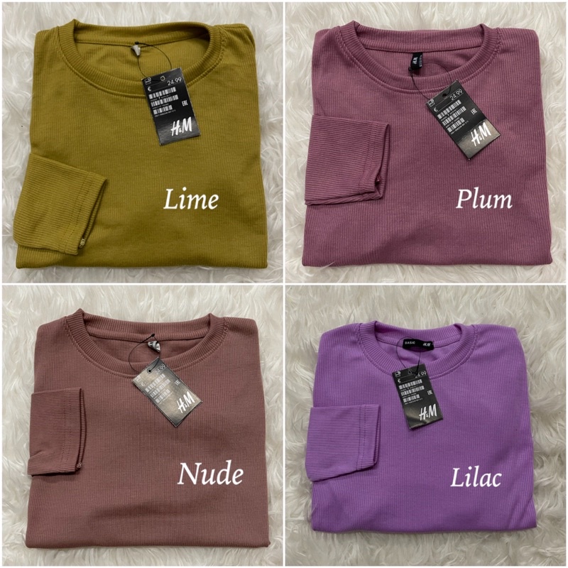 KAOS RIB PREMIUM LENGAN PANJANG KAOS RIB OBLONG