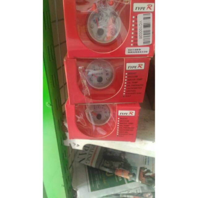 Indikator meter merk typeR ukuran 2inch