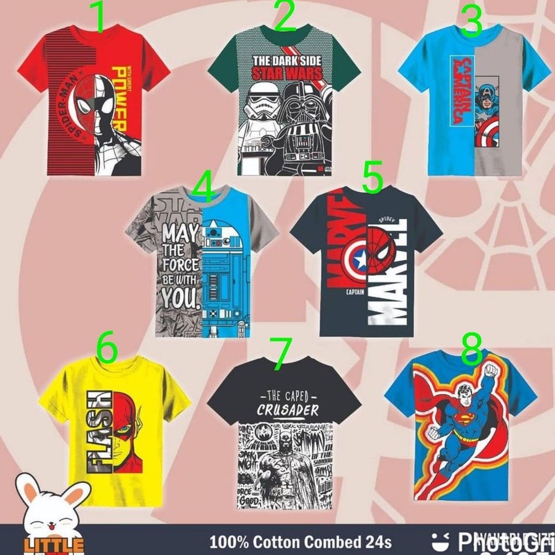 Kaos Anak Super Hero Marvel