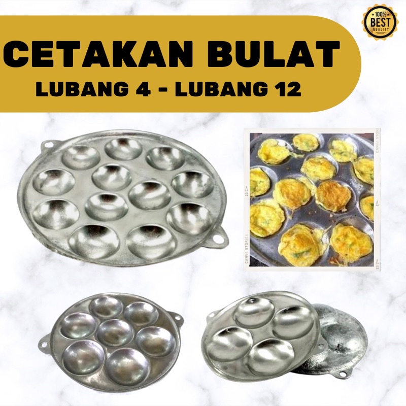 Cetakan Lubang 4 Lubang 7 dan Lubang 12 Wajan Baklor Maklor Lubang Kue Cubit Martabak Mini Telur Puy