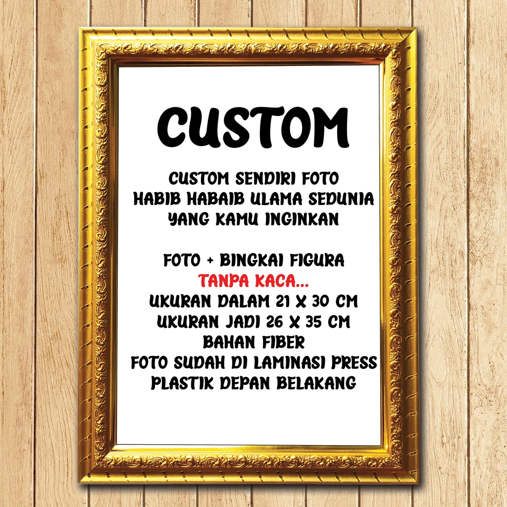 cetak foto Bingkai pigura , CUSTOM / REQUEST foto Sendiri Ukuran 26x35