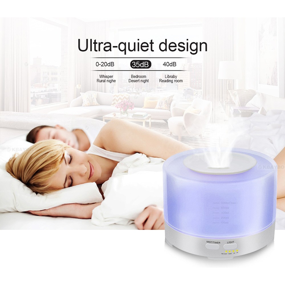 Taffware  Aromatherapy Air Humidifier 7 Color 500ml + Remote Control