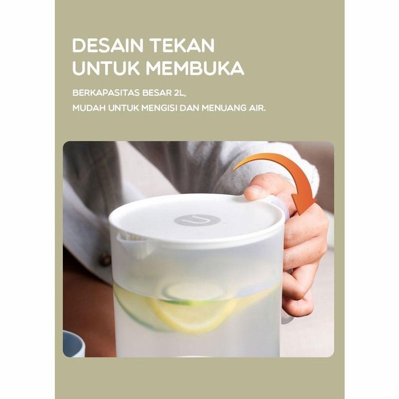 SAMONO TEKO AIR PLASTIK TAHAN PANAS BPA FREE TEKO PLASTIK 2 LITER