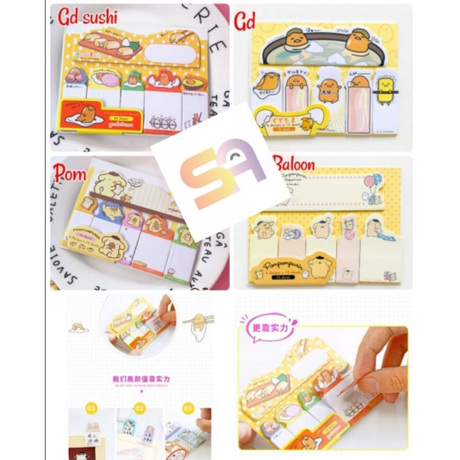 

POST IT SANRIO ISI 90 PCS