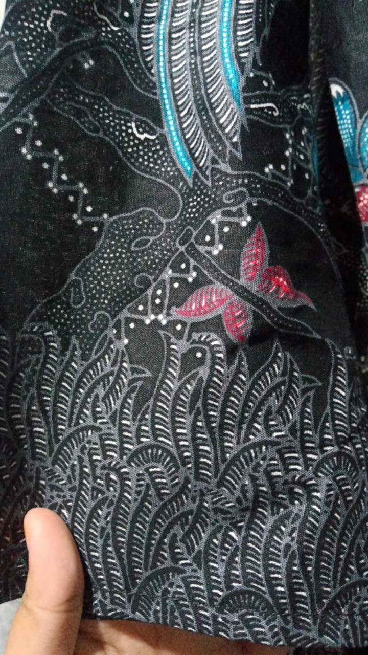 Batik Couple Keluarga Sania Ruffle Ori Ndoro Jowi Dnt Motif Jaring Motif Jaring