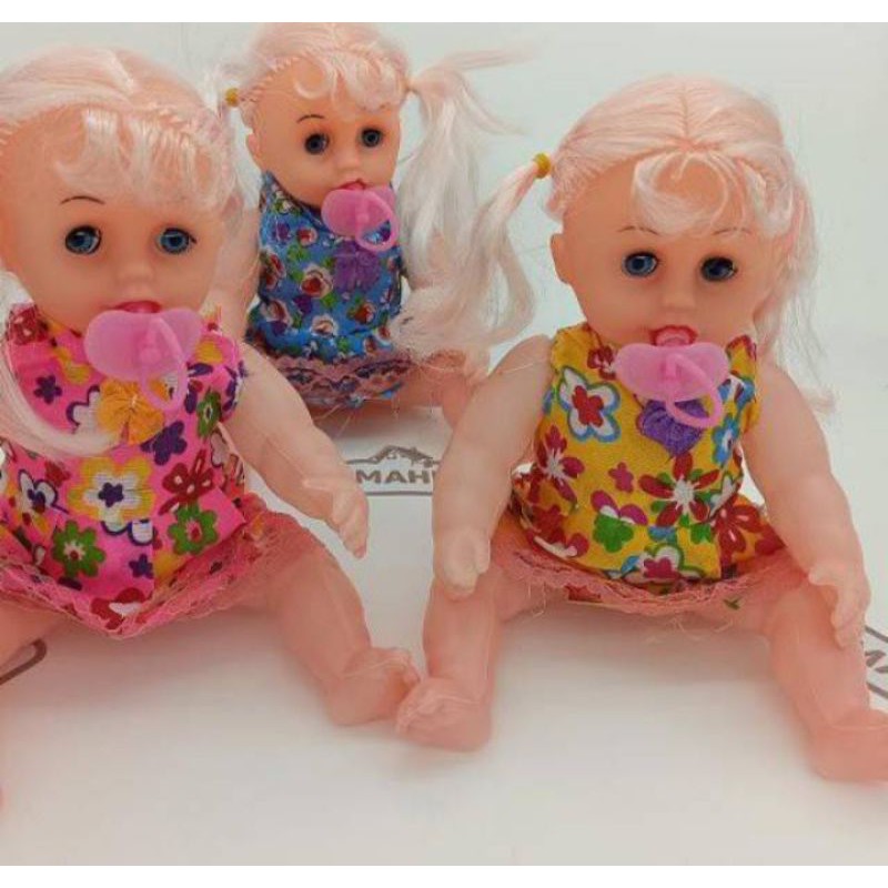 Boneka Bayi Cewe Dot Bisa Nangis