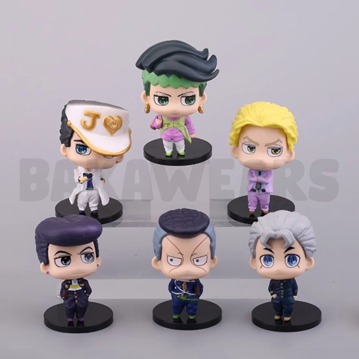 Action Figure Jojo's Bizarre Adventure Diamond is Unbreakable: Cute Kawaii Version - Josuke, Okuyasu, Koichi, Kira, Jotaro, Rohan