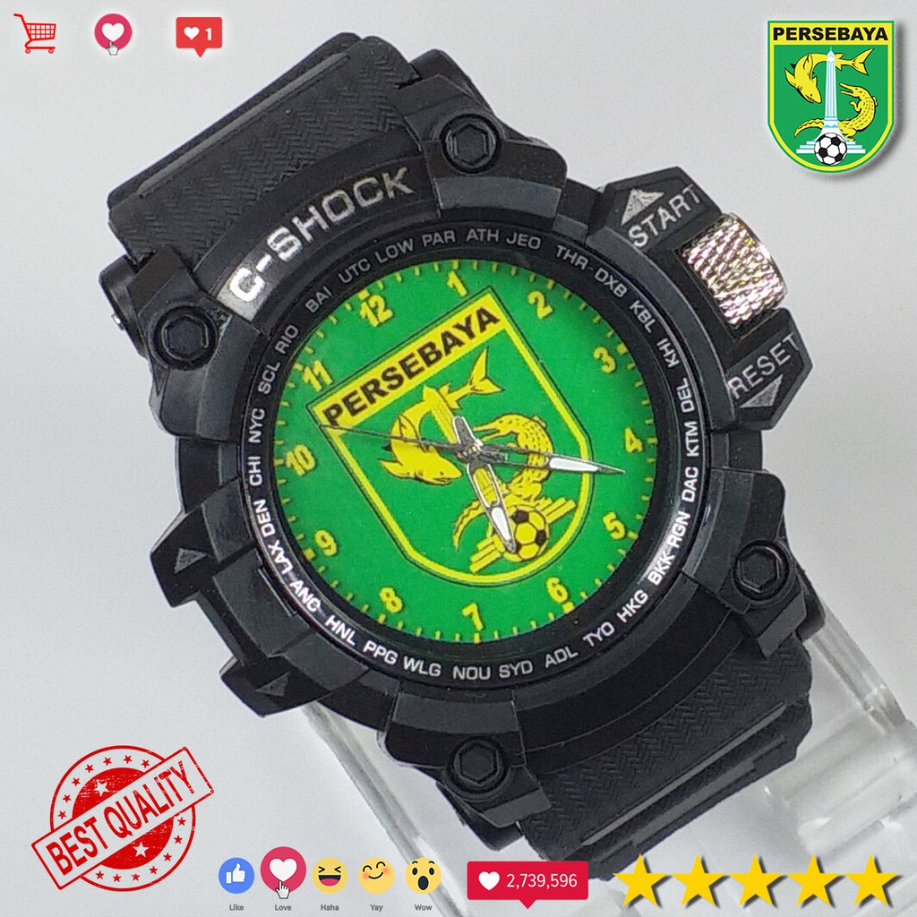 (SPESIAL BONEK REK) JAM PERSEBAYA OUTDOOR ANTI AIR