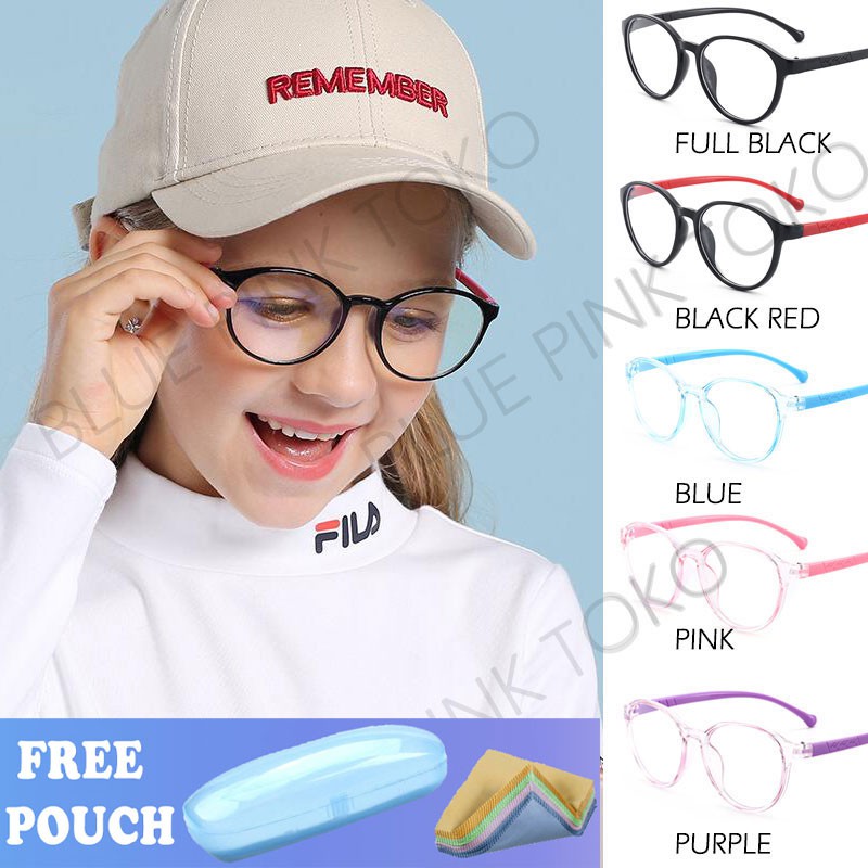 Mushto Kacamata Anak Antiradiasi Blueray Bahan TR90 Lentur 1004 5366