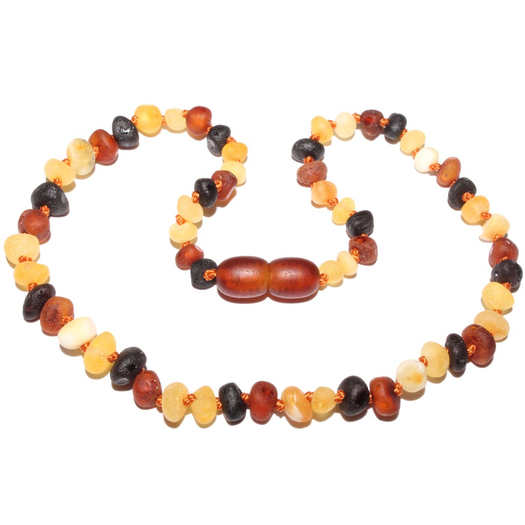 Raw Unpolished Natural Baltic Amber Baby Teething Necklace JB003