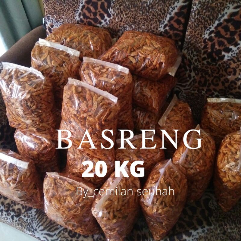 [PAKET RESELLER] Basreng pedas daun jeruk isi 20 kg