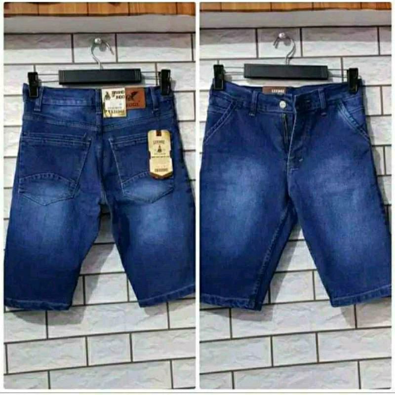 CELANA PENDEK PRIA JEANS STREACH/MELAR 27-38