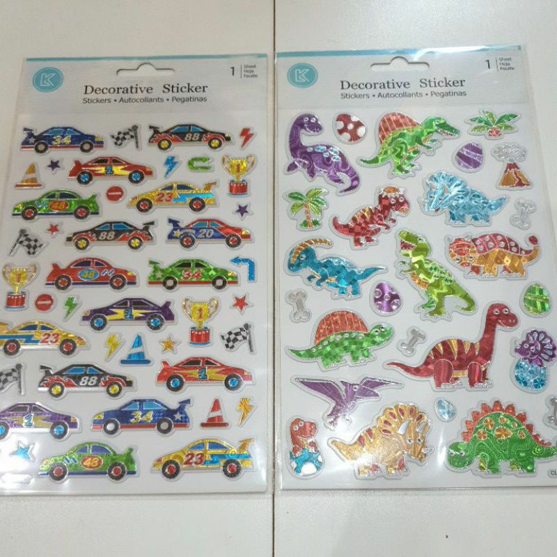 

Sticker Hologram Premium Dino dan Racing Car