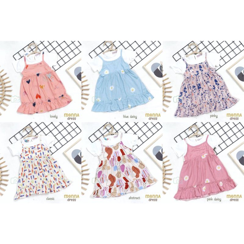 Monna Dress / Bobo Kids / Dress anak murah/ Dress Bobo Kids