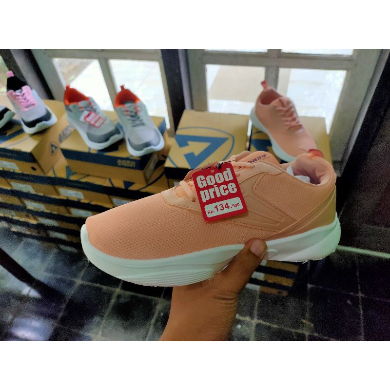 AEROSTREET 37-40 Audrey Peach Peach - Sepatu Sneakers Casual Sport  Wanita Aero Stre