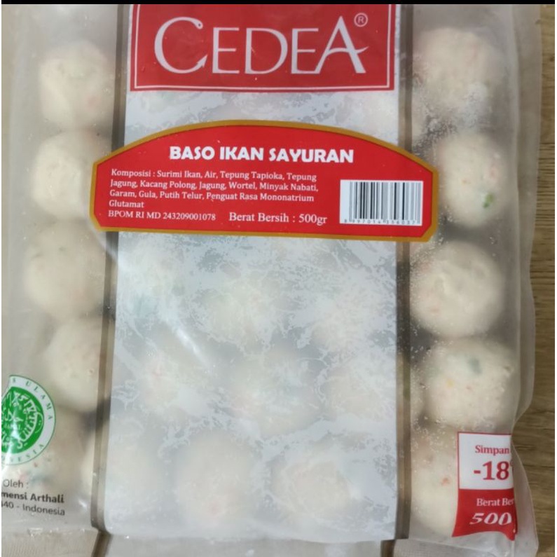 Jual Cedea Baso Ikan Sayuran 500gr Shopee Indonesia