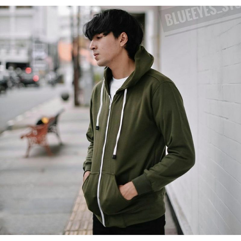 SWEATER HOODIE POLOS |SWEATER HOODIE PRIA |zipper M L XL XL