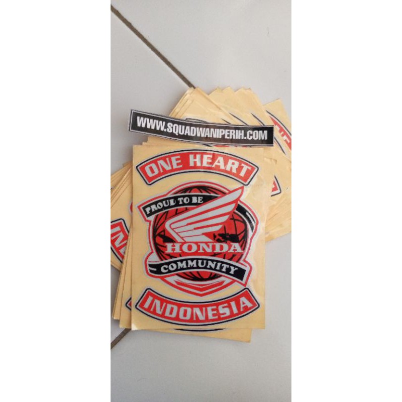 

cutting sticker one heart indonesia