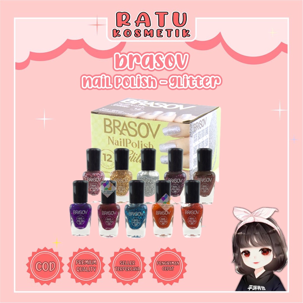 ❤ RATU ❤ Brasov Nail Polish | Kutek Warna 8ml | Cat Kuku Nail Polish 8ml | Merah Pink Bening Nude | Matte | Go Matte