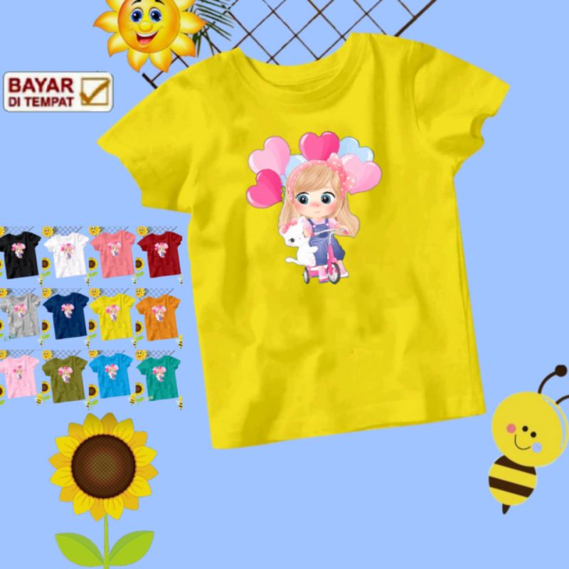 KAOS ANAK USIA 2THN-10THN (CEWE BALON)