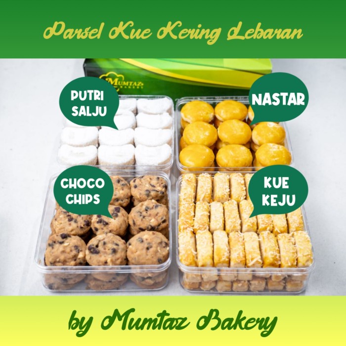 

Parsel Kue Kering Lebaran Hampers Nastar putri salju kastangel chococi
