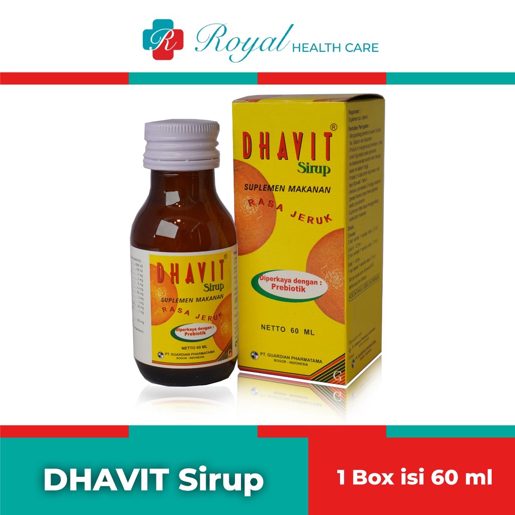 DHAVIT SIRUP 60 Ml Meningkatkan Nafsu Makan dan Menjaga Kesehatan