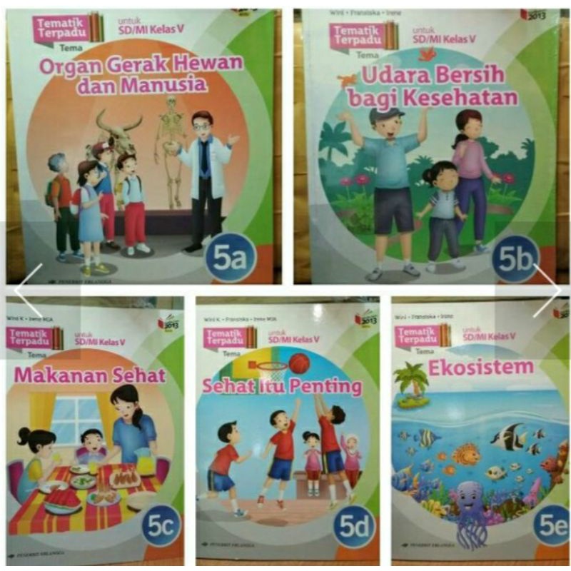 Tematik erlangga kelas 5 A sampai 5 I