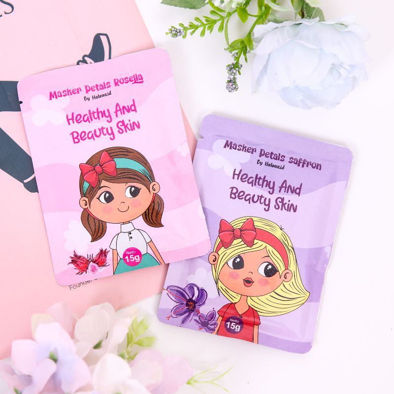 Masker petals saffron by Halona.id