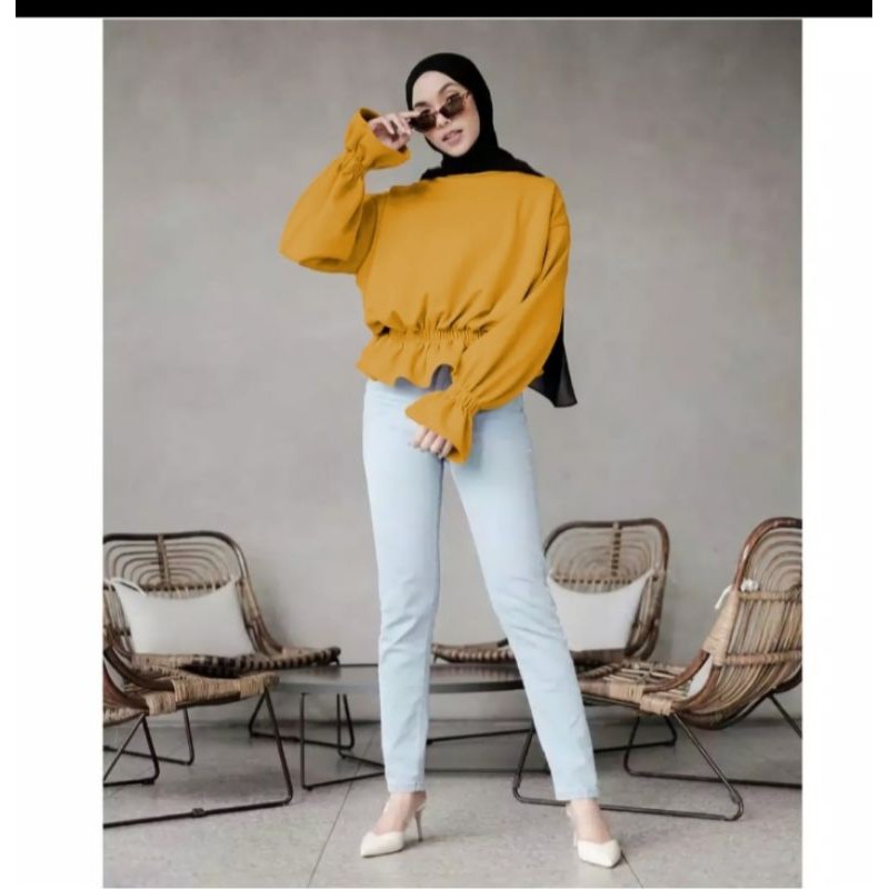 BLOUSE WANITA SIMPLE TOP