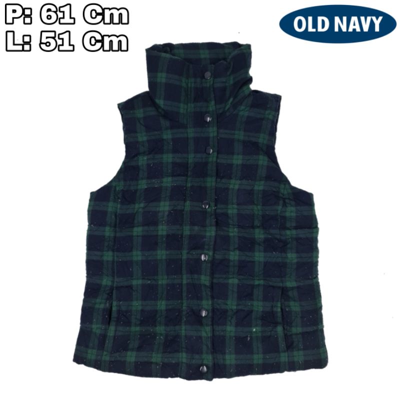 V04 Vest Puffer Wool Polar Old Navy Rompi Tebal Winter Musim Dingin Hiking Pendaki Gunung