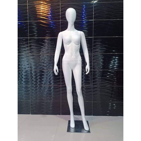 manekin full body wanita fiber - manekin alien fiber lurus putih