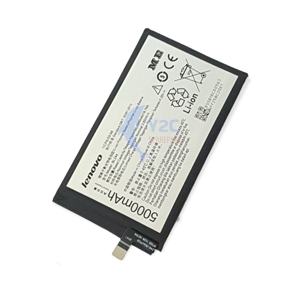 BATERAI LENOVO P1 TURBO / BL244 ORIGINAL OEM / BATREI BATRAI BATRE BATERE