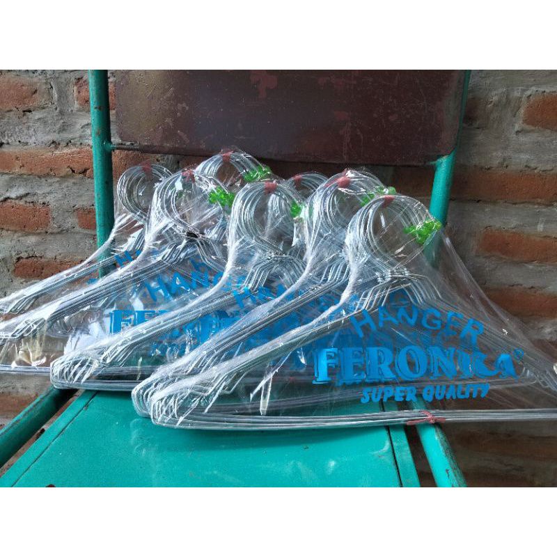 hanger kawat dewasa isi 12 pcs / hanger kawat anti karat/ hanger besi / hanger dewasa