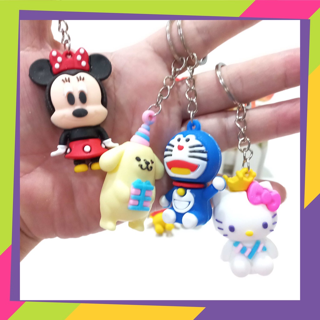 1752 / Grosir gantungan kunci isi 12pcs / Key chain karakter kartun