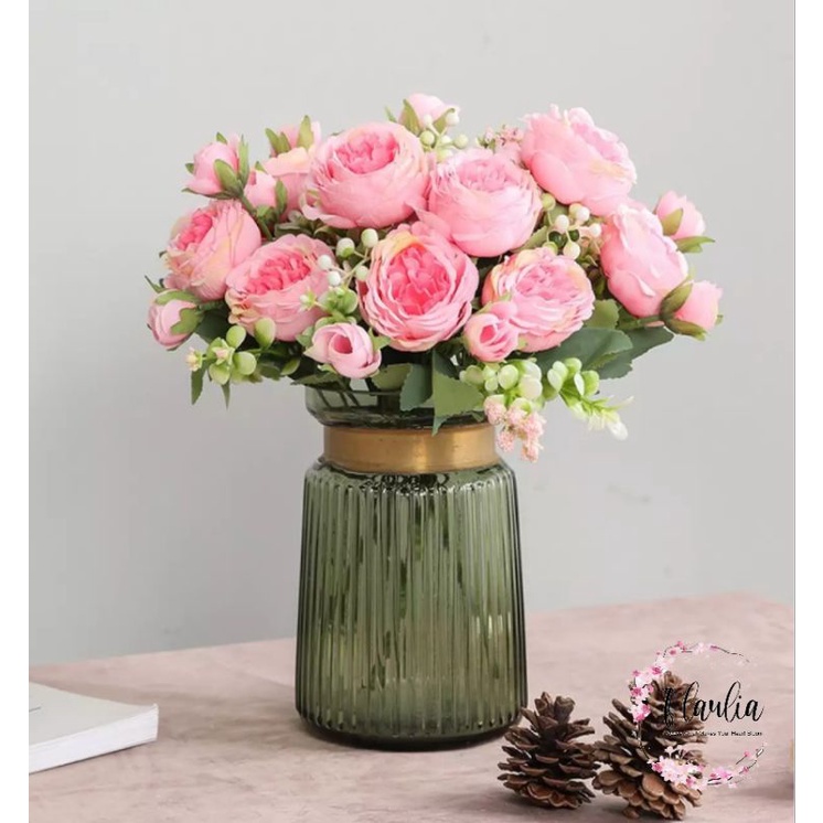 Bunga Artificial Impor Mawar Peony / Bunga Palsu Peony