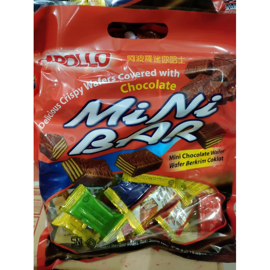 

APOLLO WAFER MINI BAR CHOCOLATE BAG 300GR [MM]