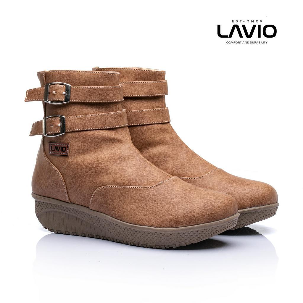 Sepatu Boots Wanita Cewe Keren Korea Kekinian Lavio Maleoo Original New Model