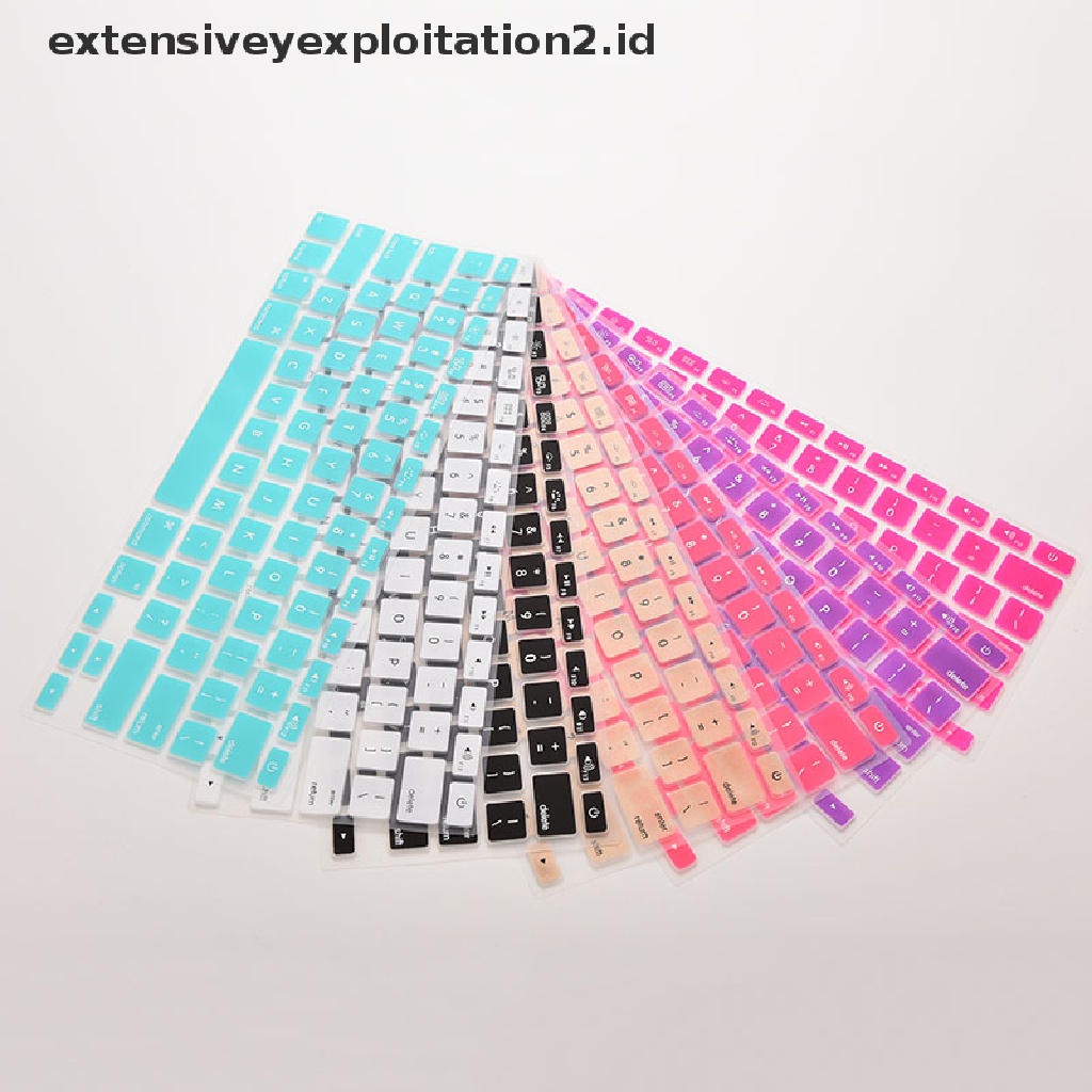 Cover Pelindung Keyboard Bahan Silikon Untuk Macbook Air Pro 13 / 15 / 17